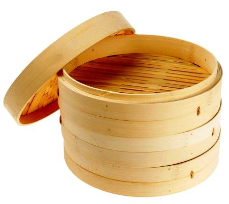 Cestelli di bambu' per cottura al vapore ø 15cm